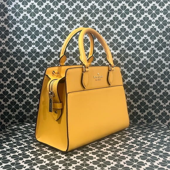 ♠️kate spade Madison Saffiano Small Satchel, Daffodil NWT - Picture 7 of 13